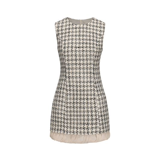 ATELIER MISS LU Hem Soft Yarn Slim Small Fragrance Dress - GRAN.