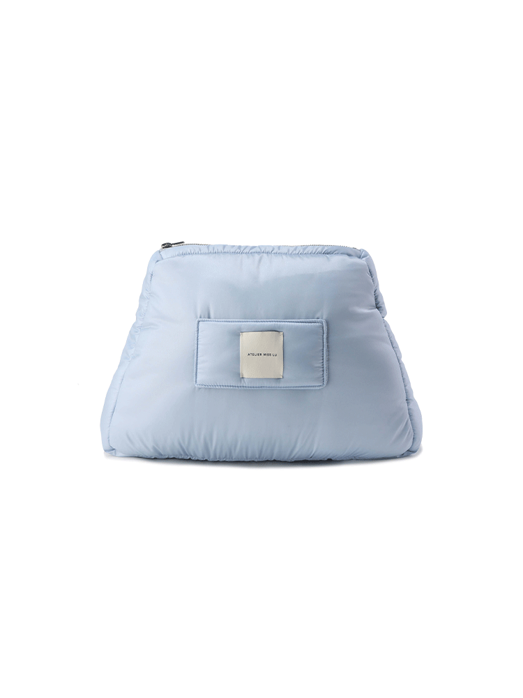 AtelierMissLu Fall/Winter 2024 Glacier Blue Trapezoidal Wristbag - CIDER
