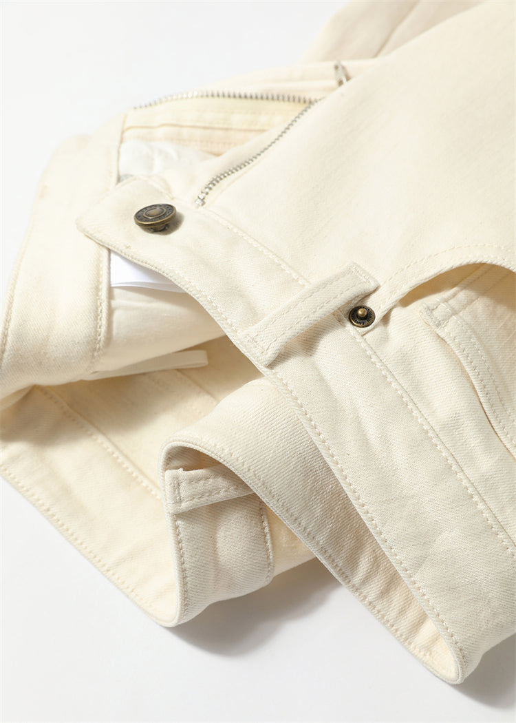 PIAOIN Cashmere Waxy Velvet Thickened Women's Jeans Versatile Slim Pants-CENA