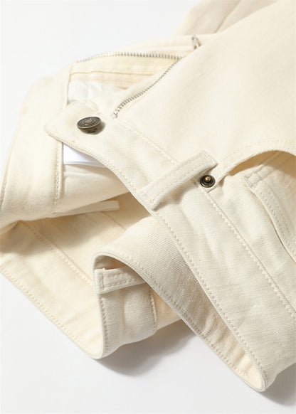 PIAOIN Cashmere Waxy Velvet Thickened Women's Jeans Versatile Slim Pants-CENA