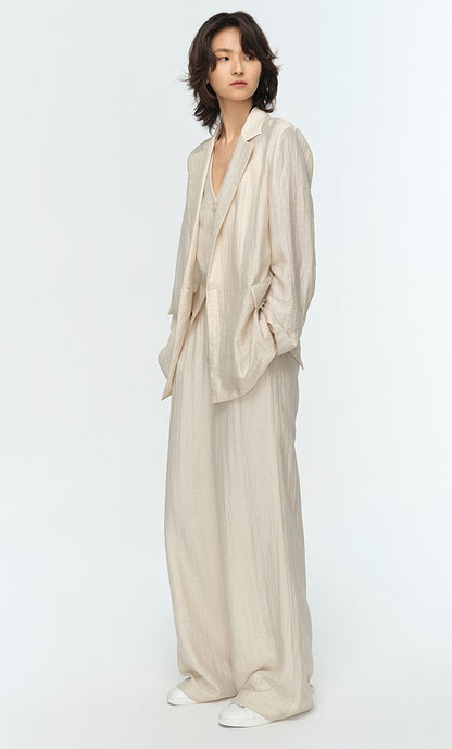 COMME MOI summer women's classic straight suit - PRIMI.