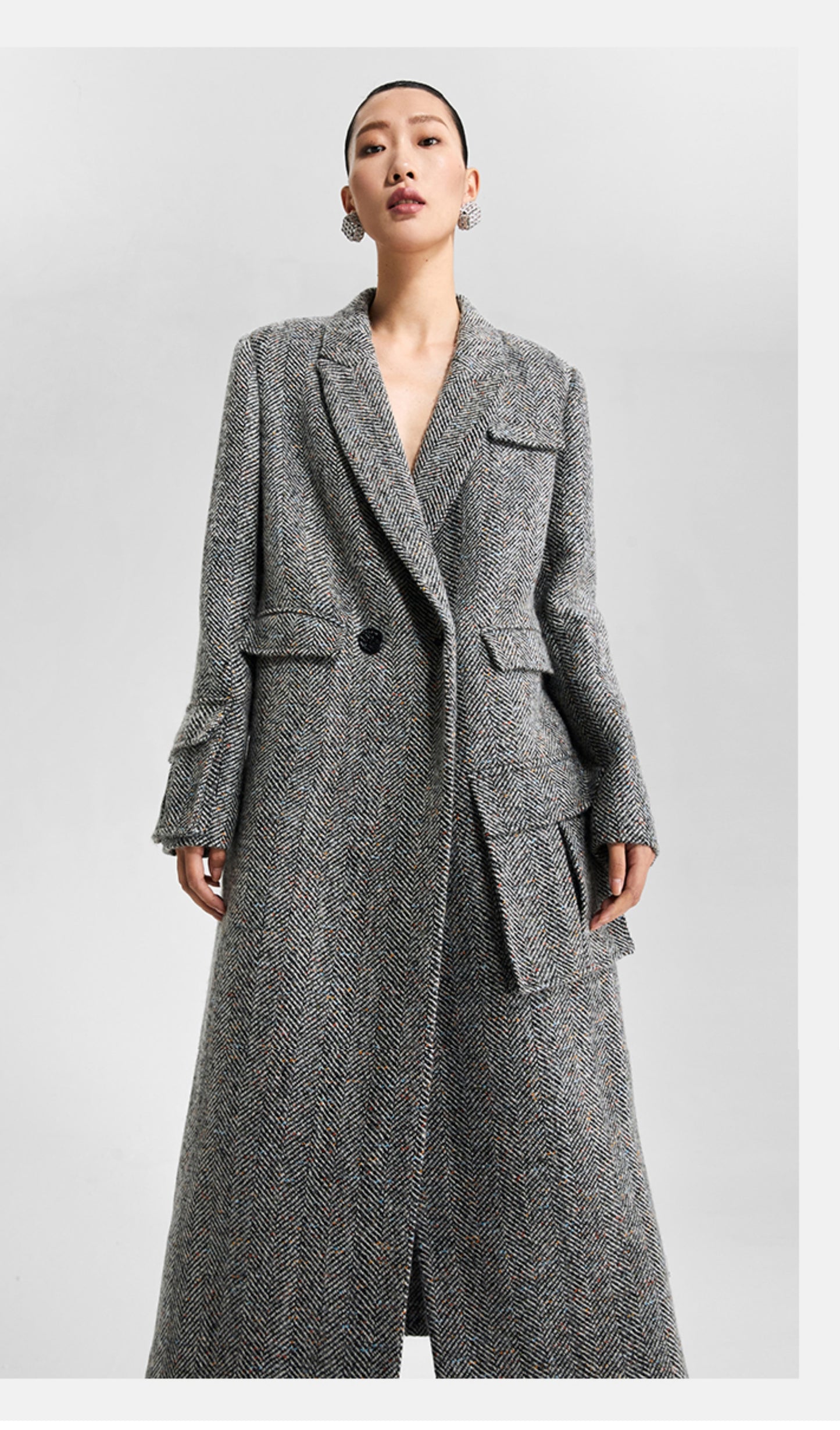 LEDIM W Premium tweed winter coat - SONA