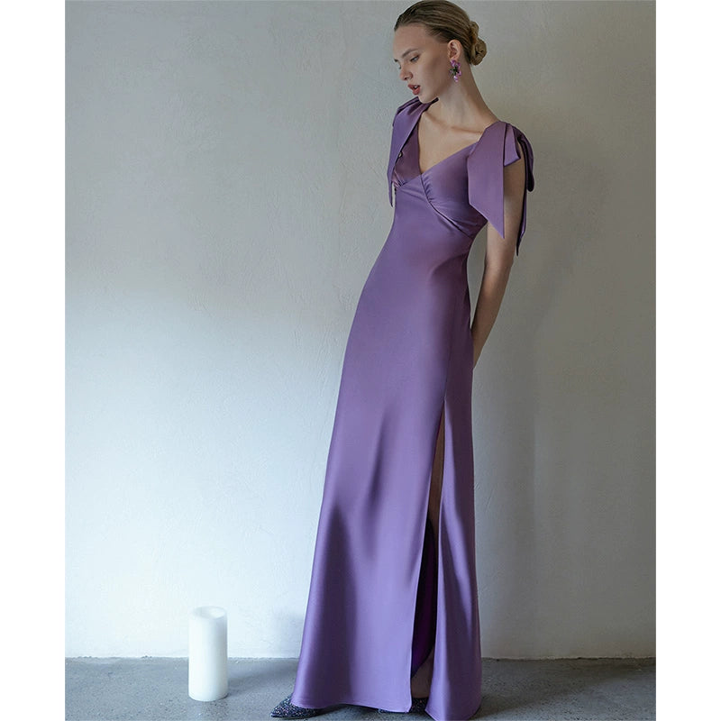 GOUDIN women's noble purple performance dress-KASIA.