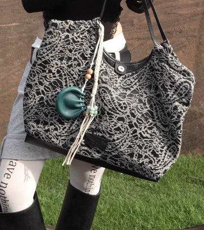 IUBALLET New Lace One Shoulder Crossbody Large Capacity Tote Bag - TREASURE.