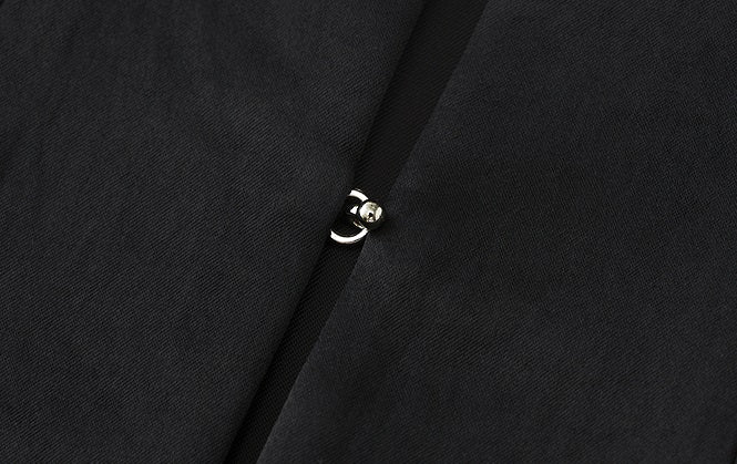 ZHUCHONGYUN minimalist placket short flared sleeve mandarin top-CHUNG.