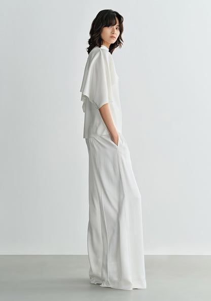 COMME MOI  summer small V neck sexy white inner suspenders - GIANA.