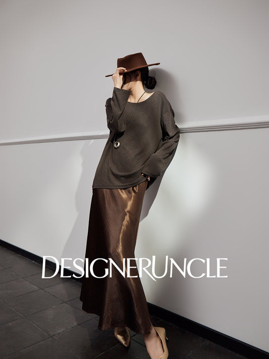 DGU "Obscure" women's new retro loose slimming versatile high-end top trend- Frances ?