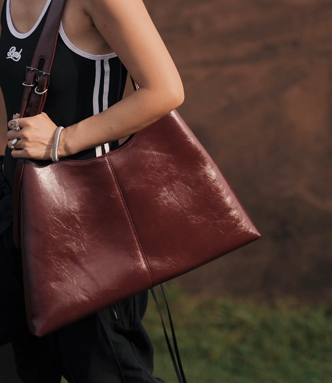 IUBALLET Blunt Line New Extremely Simple Shoulder Bag - SKUN.