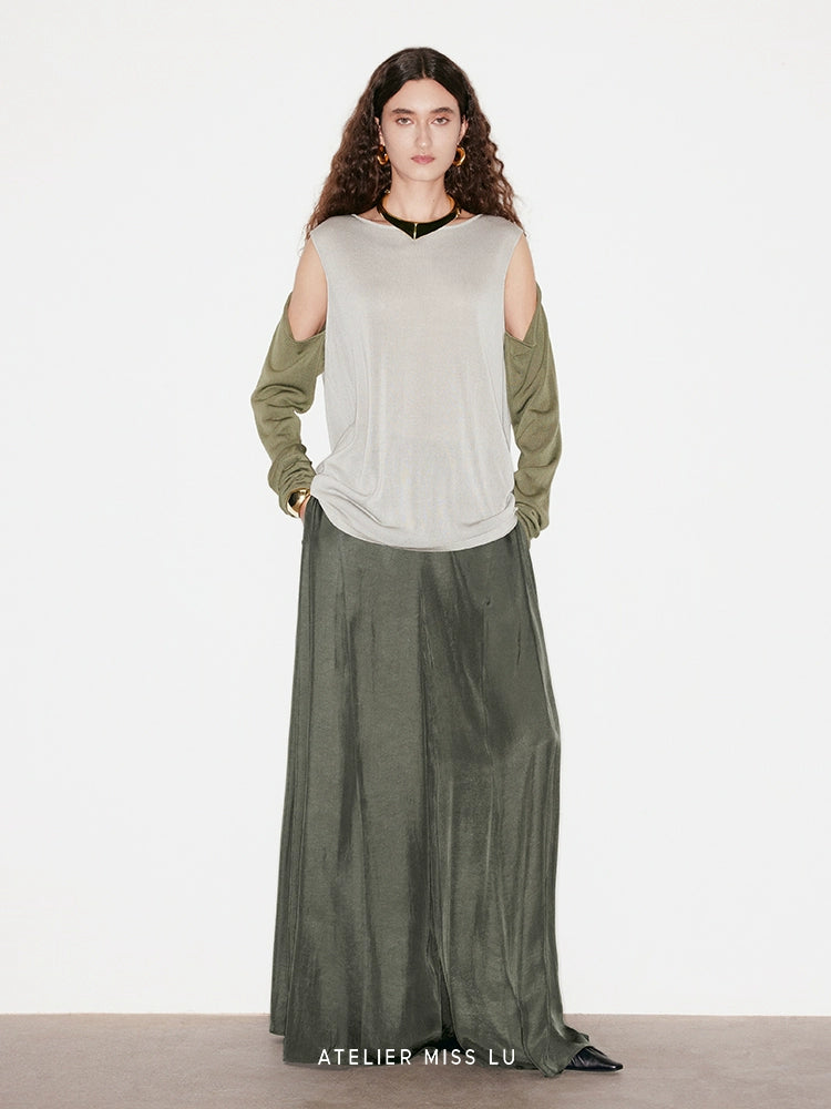 ATELIER MISS LU Two-Piece Off-the-Shoulder Knit Top - JASON
