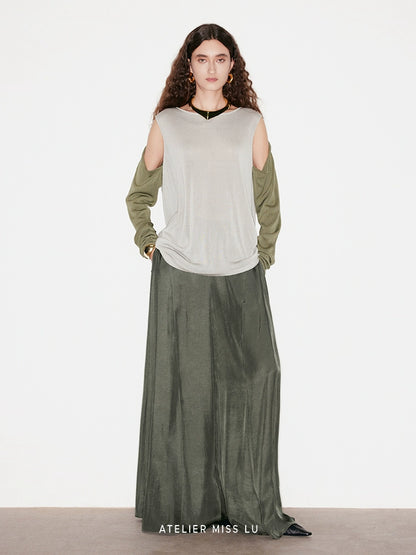 ATELIER MISS LU Two-Piece Off-the-Shoulder Knit Top - JASON