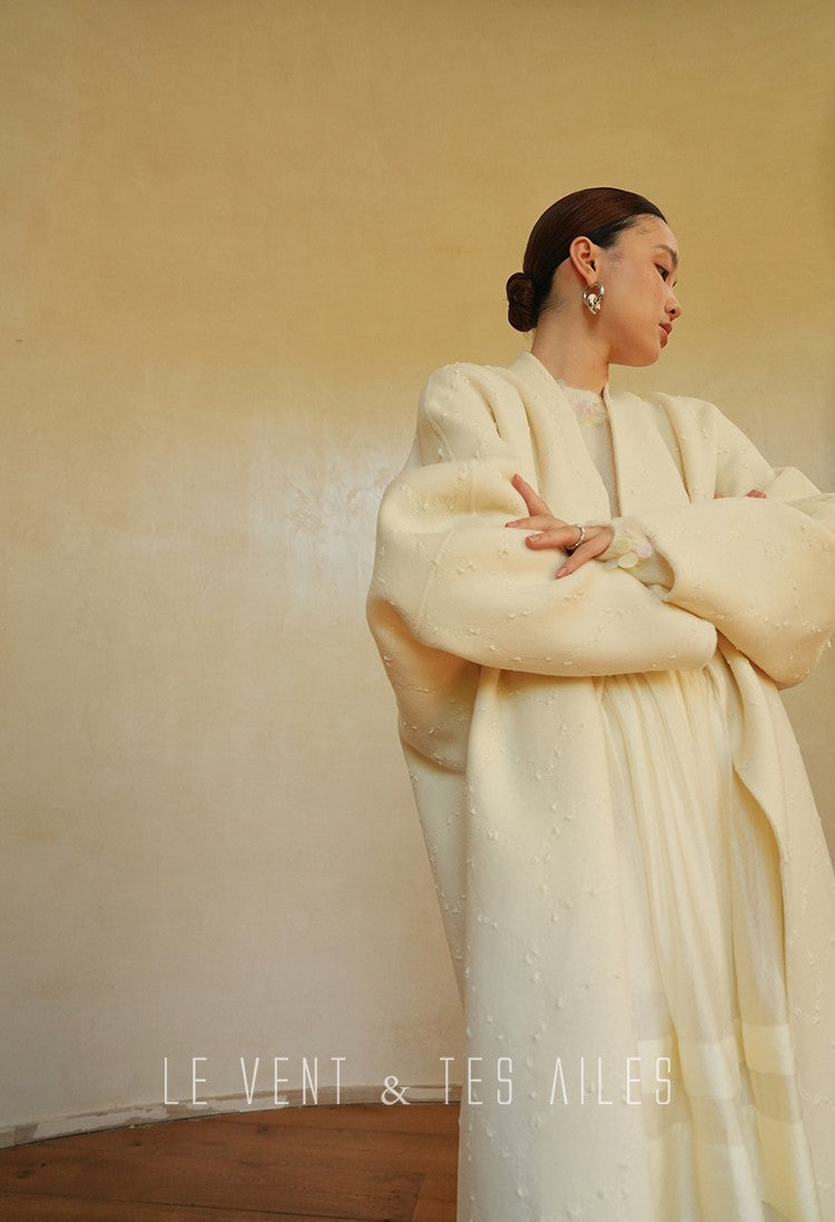 LE VENT&TES AILES French romantic luxury full midi summer skirt -RINA