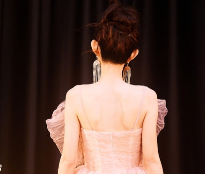 DOLLY Luxury Large Diamond Stylish Tassel Earring-JENNIE