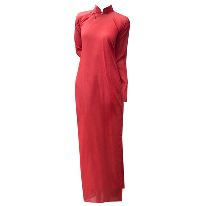 GOUDIN Engagement long-sleeved red dress-RIX.
