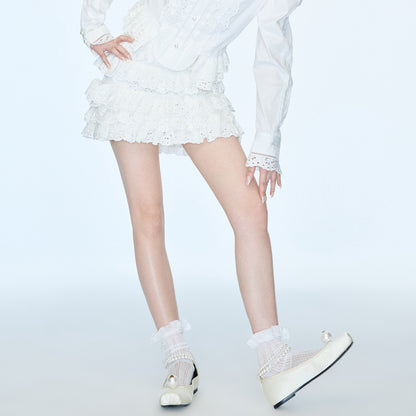 FAME Lafim Madeira Rococo embroidered cake skirt - EVERLY