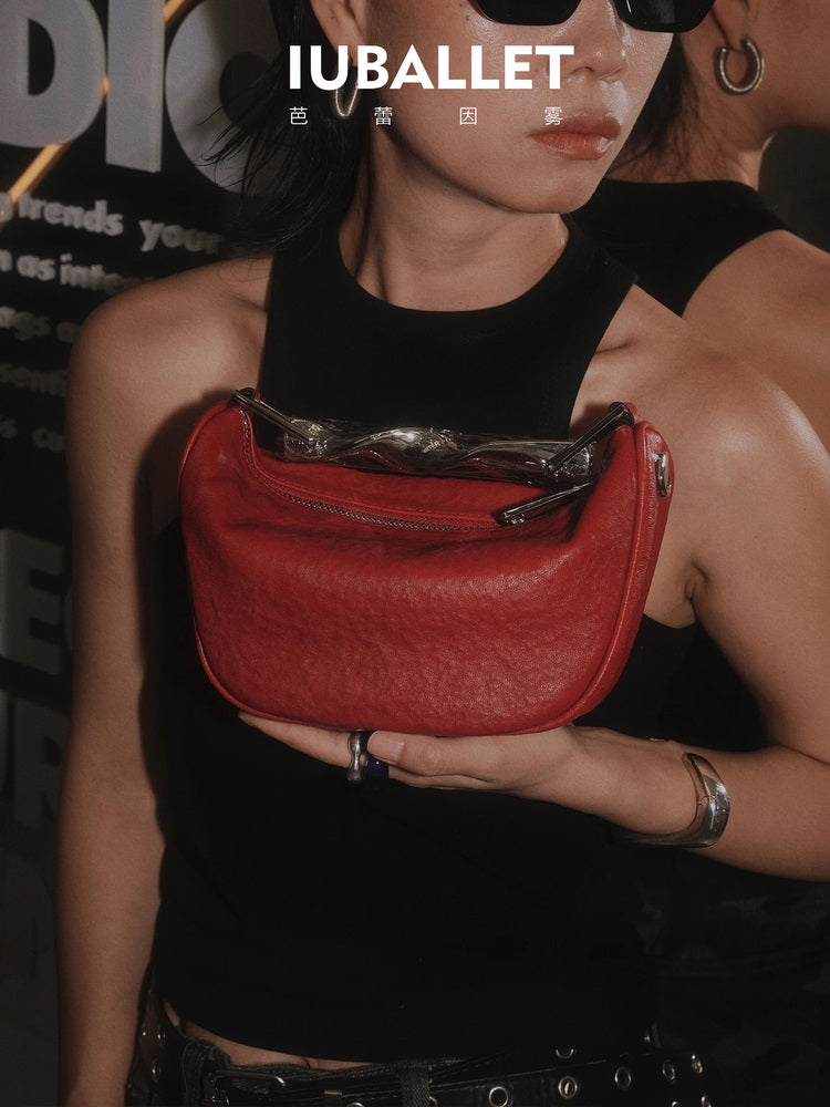 IUBALLET Quantum Gravity Metal Tote Futuristic Crossbody Bag - SONIE.