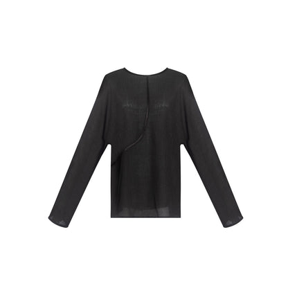 TUYUE backless texture Chinese cool feeling with a long-sleeved top- MONICA.