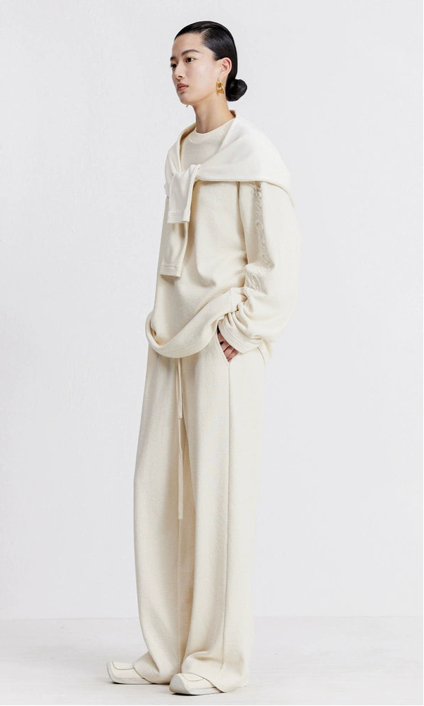 ZHUCHONGYUN Autumn Design Sense Embroidered Cotton Knit--KAZUMI.