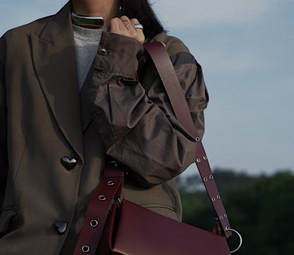 IUBALLET vintage pouch triangle belt buckle Bag - HEALTH.