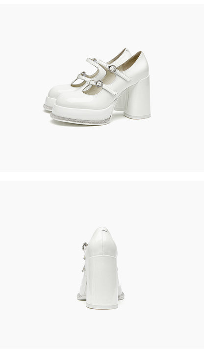 SHOESZOOO Platform Maryjane High Block Heels - SWADE.