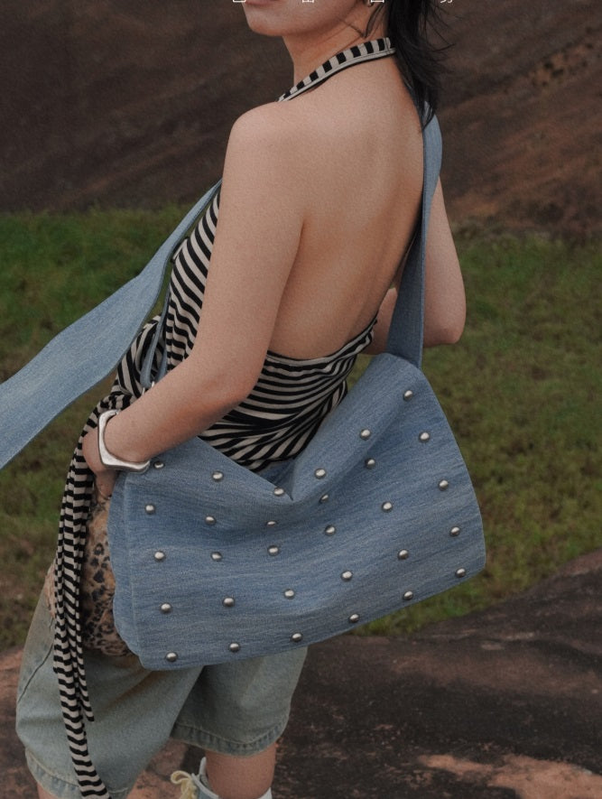 IUBALLET Starfall Large capacity premium leather crossbody bag - SHADE.