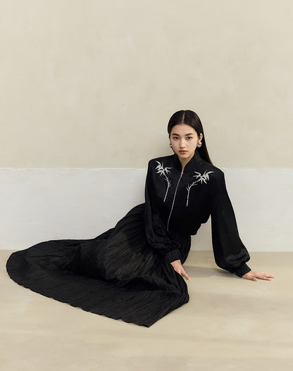 HECO 100% Acetate Long Sleeve Jacket Women - kyle.