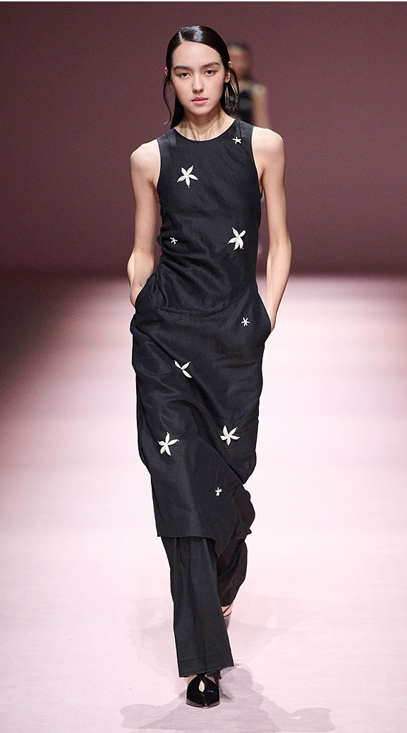 COMME MOI summer shell beaded sleeveless dress -  PUPPY.