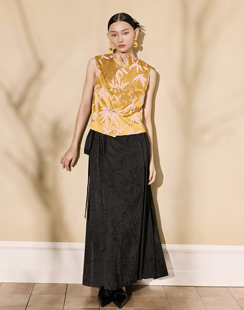 HECO Loose Gold Sleeveless Vest Women - all.