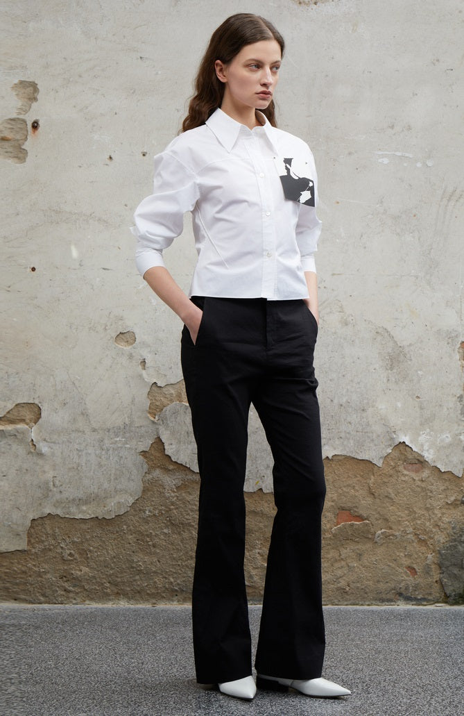 COMME MOI  women's smart waist chic silhouette top - GRACE.