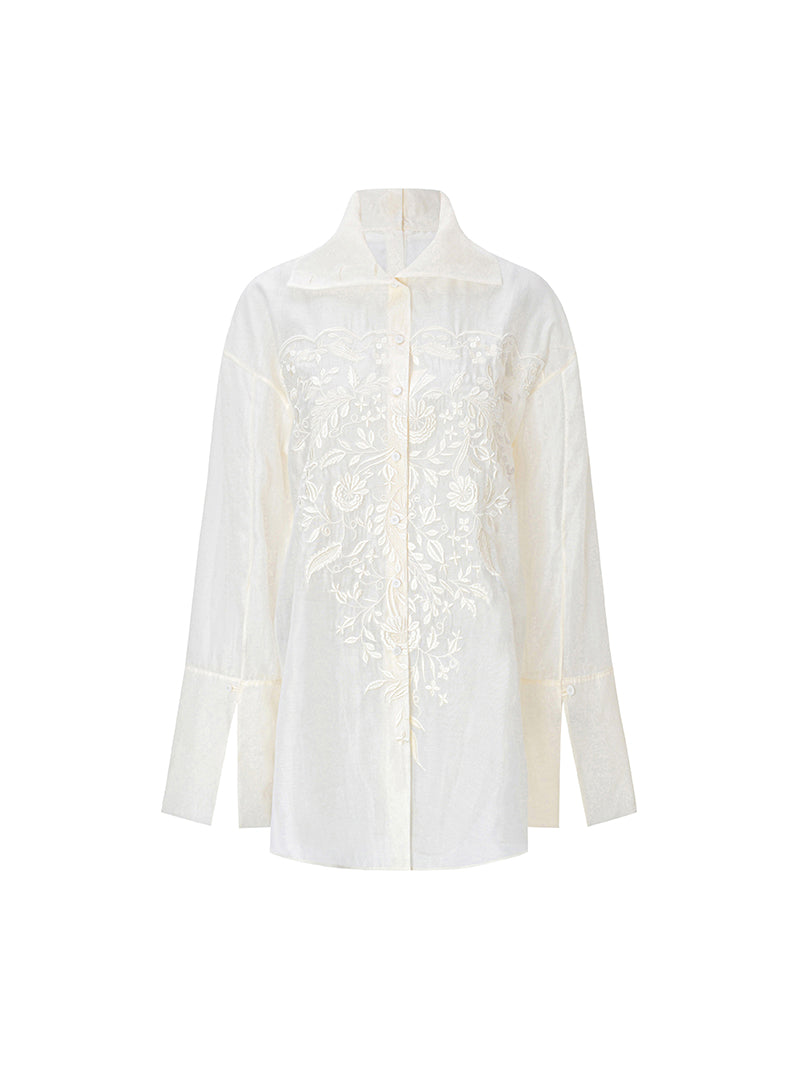 M essential Mackay designer Jacquard cool oversized shirt - sieive.