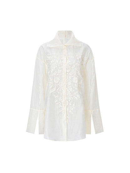 M essential Mackay designer Jacquard cool oversized shirt - sieive.
