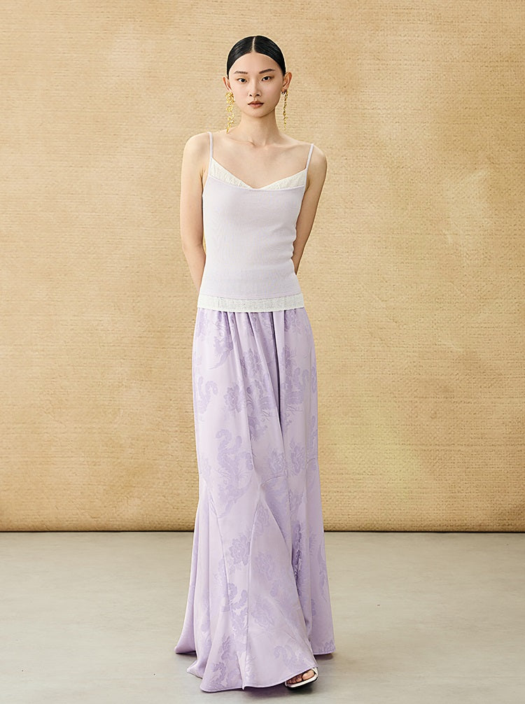 HECO Chinese Lace Edge Camisole Breathable Tencel Versatile Top - REACH.