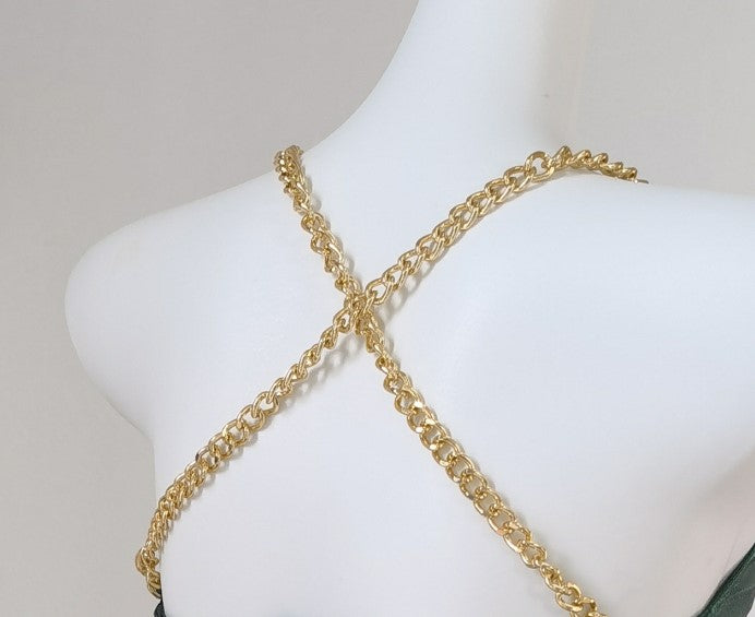 DOLLY Luxury Green Sleeveless Slim Fit High Waist Sexy Dinner Date Dress-KRASS