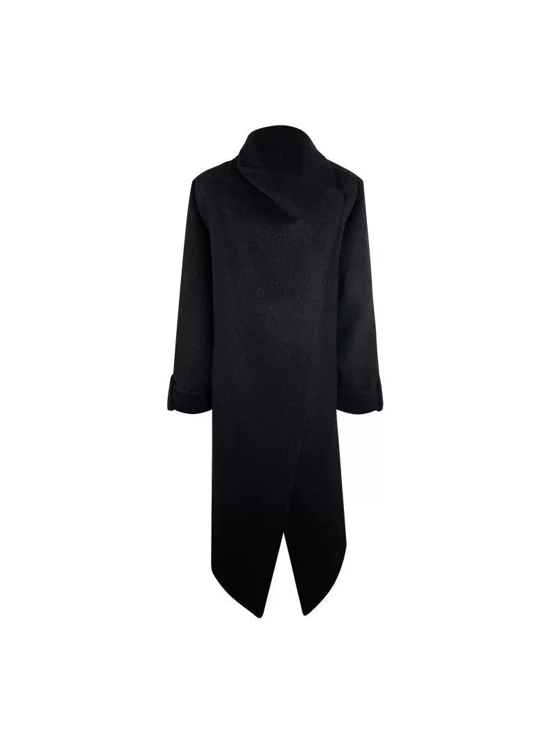 HECO Winter Thickened Warm Lapel Double-sided Woolen Long Wool Coat - loyal.