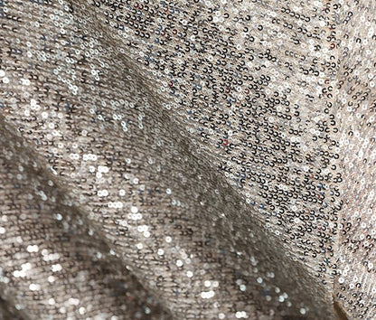 DOLLY Elegant Deep V-Neck Long Sleeve Sequin Fish Tail Long Banquet Dress-MAIA