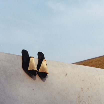 B-FEI spring and summer velvet vintage heels-ANNIE.