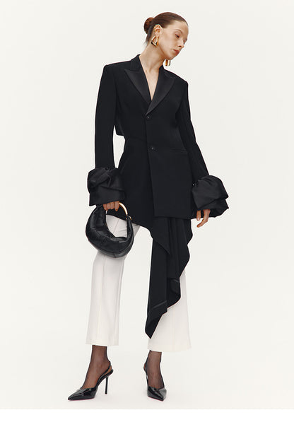 ATELIER MISS LU   Fall/Winter Stitched Bud Sleeve Dress Jacket - BREAK