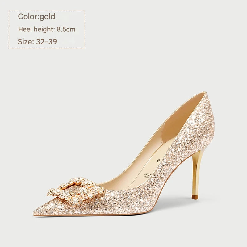 PJJUU He Xiu thick high heels - MORAL.