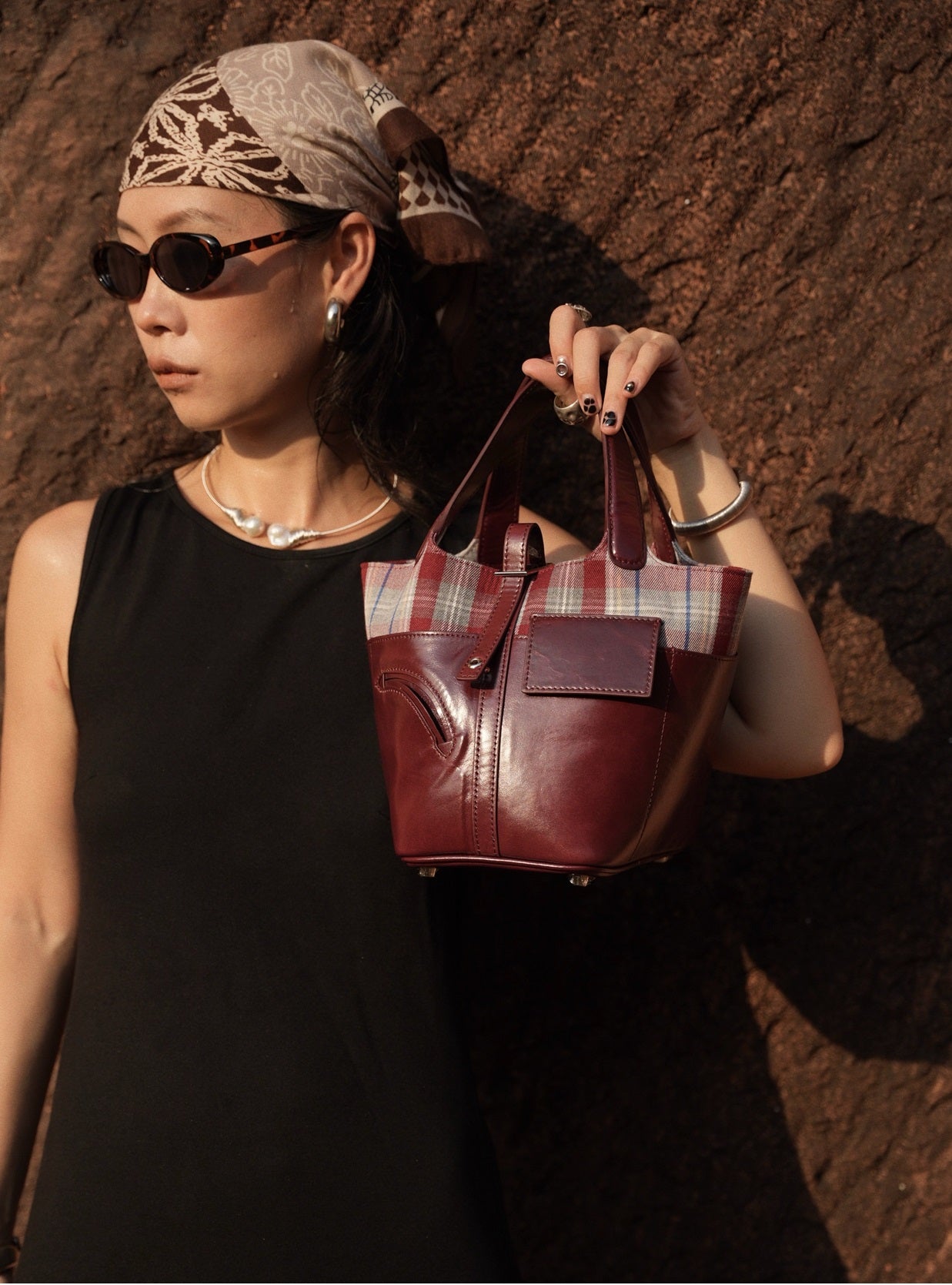 IUBALLET New Product Retro Bucket Wrap Top Layer Cowhide Bag - TEST.