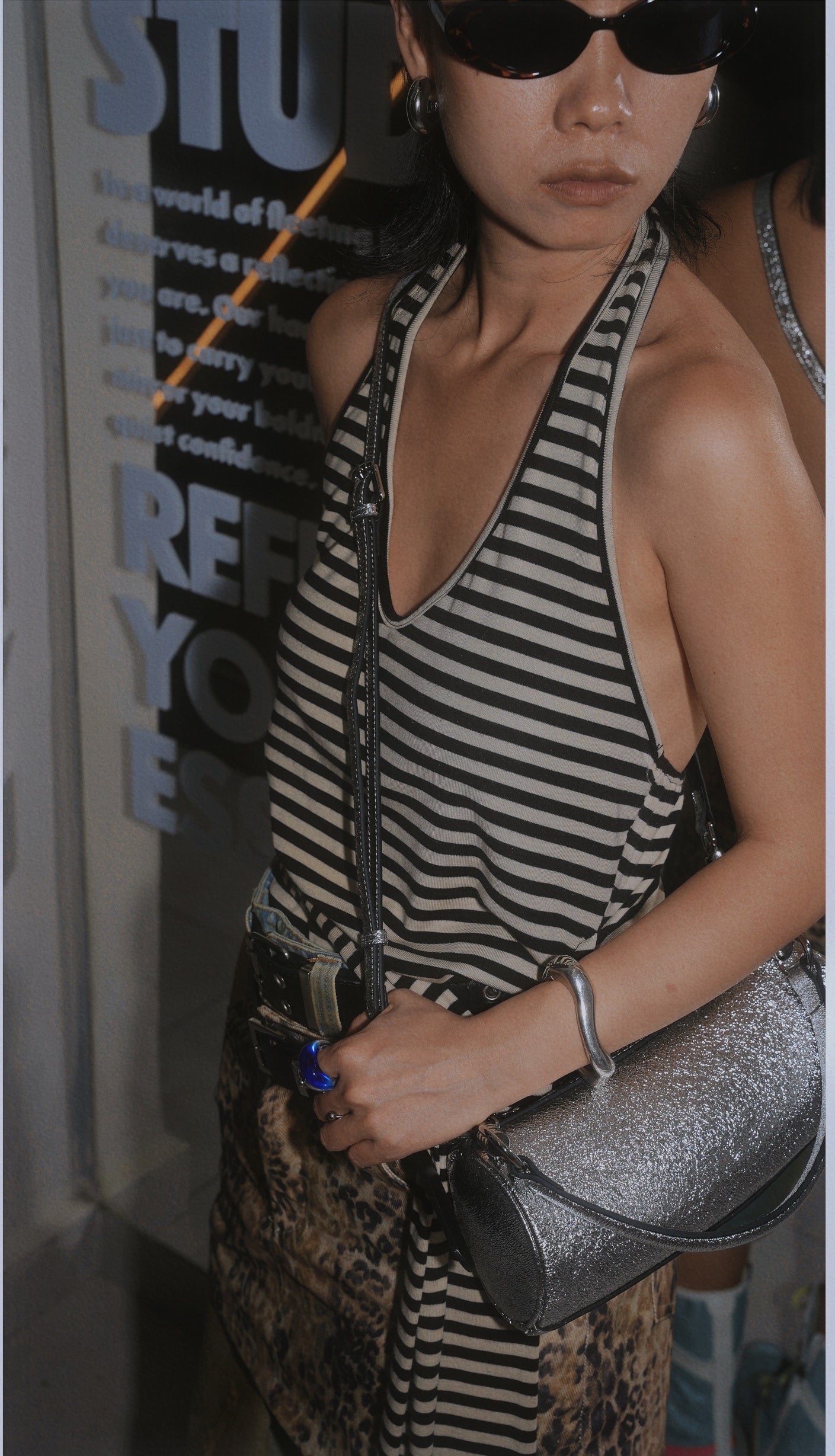 IUBALLET cyber cylinder underarm leather one-shoulder crossbody handbag - ALOE.