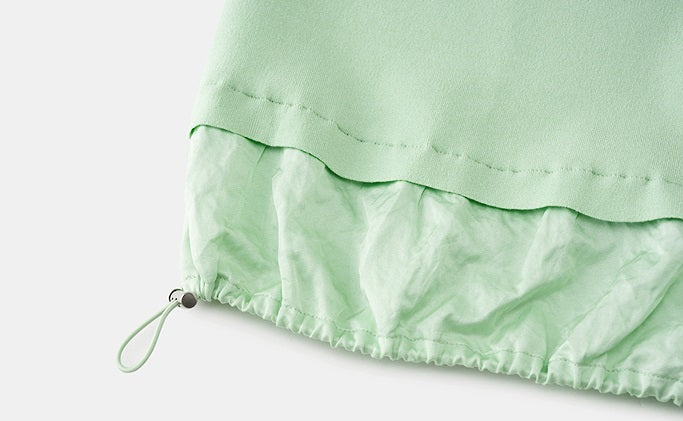 ZHUCHONGYUN collar silk loose top with short sleeves-MASA.