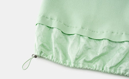 ZHUCHONGYUN collar silk loose top with short sleeves-MASA.