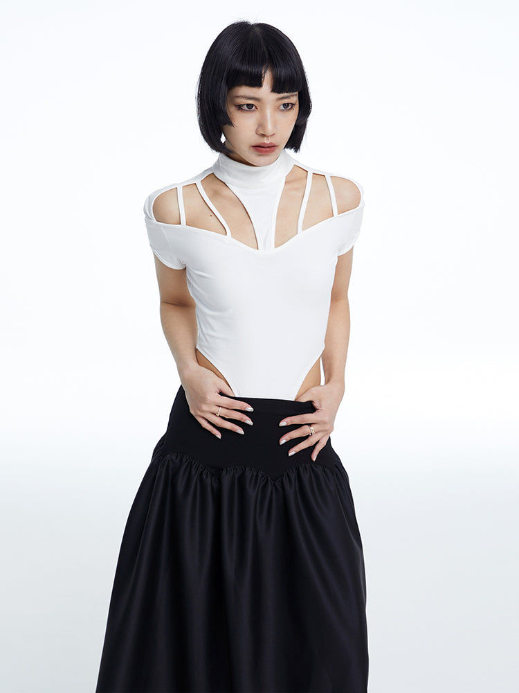 TINY IN cut-out short sleeve one-piece women's summer top -ANDRE