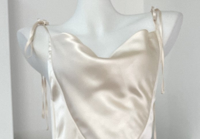 DOLLY Luxury White Stain Retro Sleeveless Long Fishtail Cocktail Dress-BETA