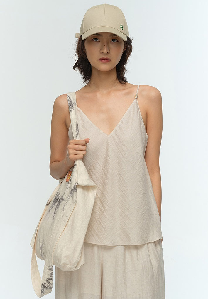 COMME MOI Lu Yan Designer New Women's Retro Contrast LOGO Baseball Cap - PHASE.