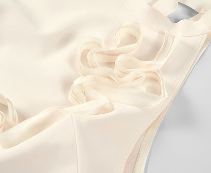 COMME MOI Lv Yan Designer Summer New Dribble Halterneck Dress Set - POSEY.