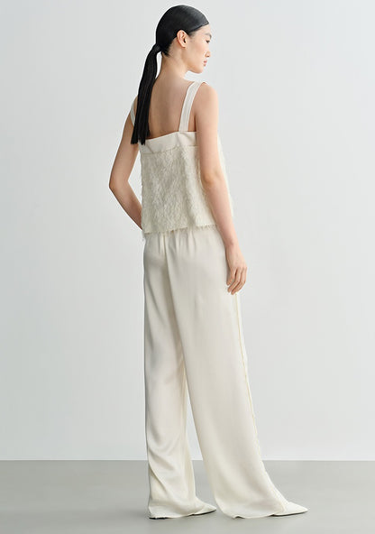 COMME MOI Lv Yan designer summer women's clothing short texture stitched satin suspenders - WREN ?