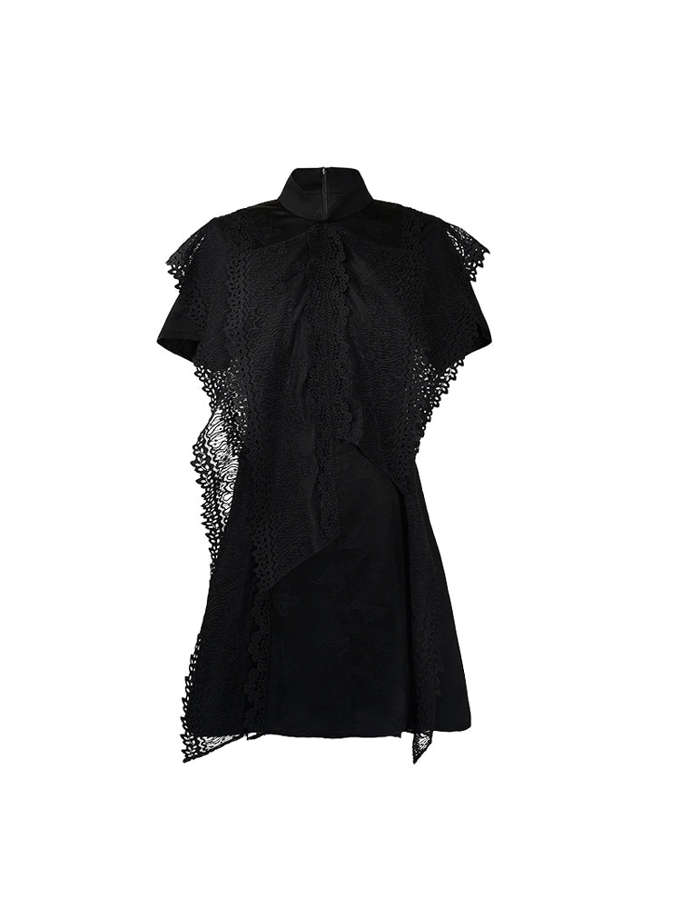 HECO Summer Layer Lace Short Dress - LIVING.