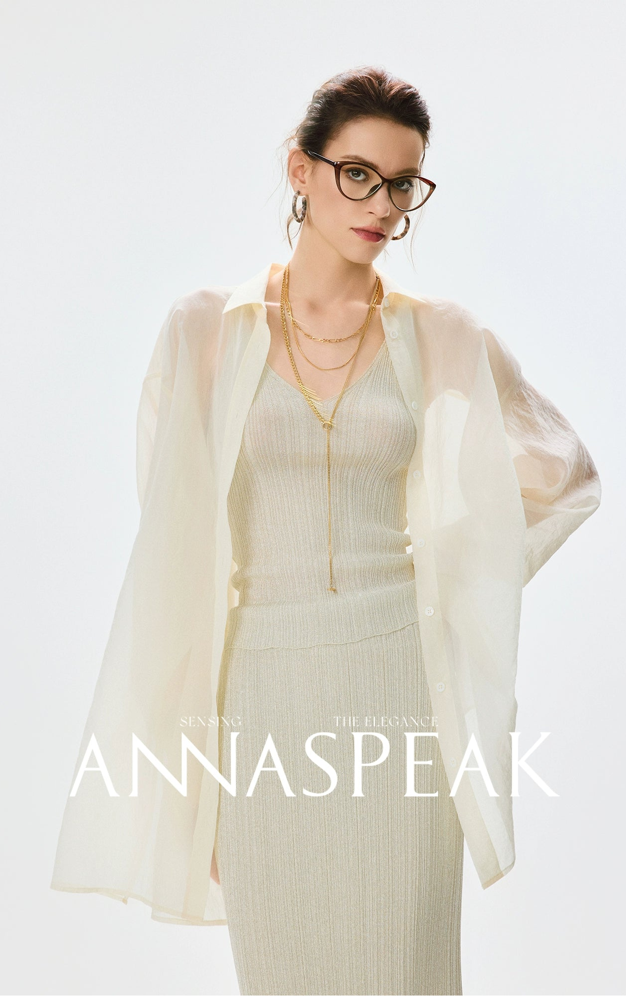 ANNASPEAK dry soft and cool VISCOSE pit strip suspender straight skirt set-CHOTA.