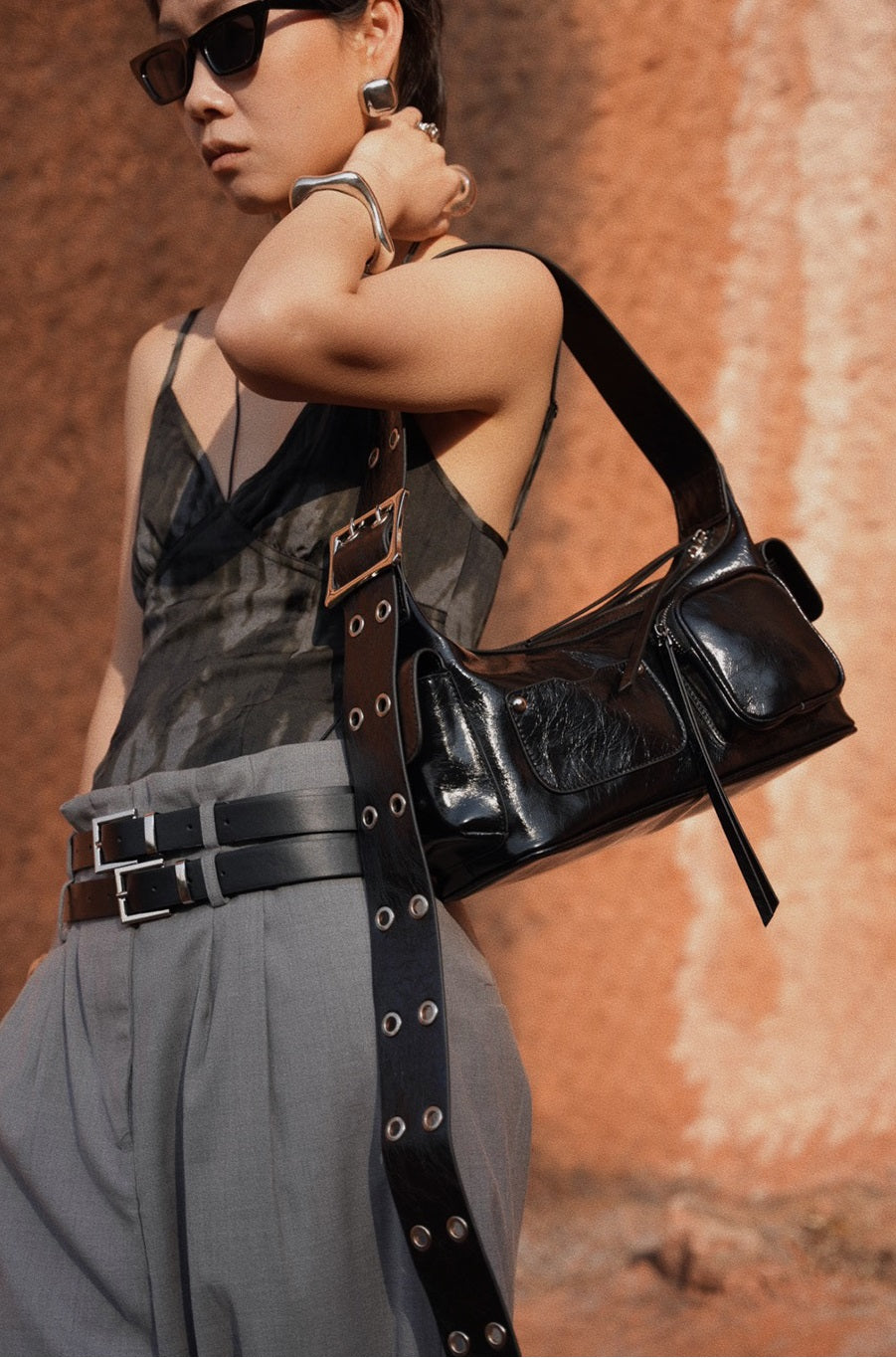 IUBALLET Chic Leather Baguette Bag - INQUIRE.