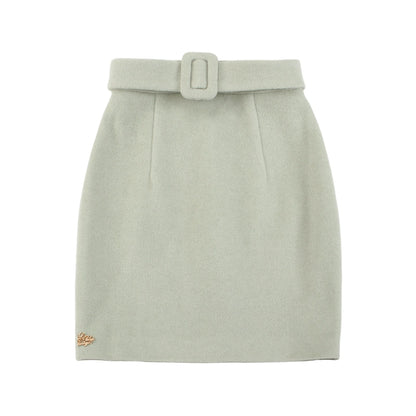 Le Palais Vintage Elegant cropped jacket high-waisted mini skirt -Merritt